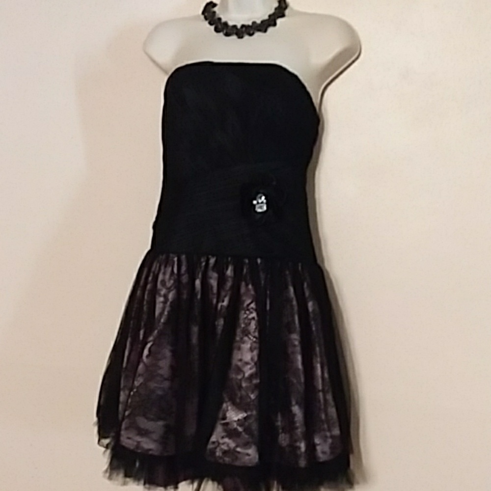 Black prom party dress